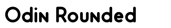 Odin Rounded font preview